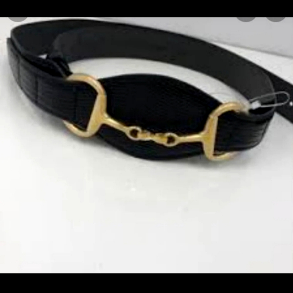 Croc embossed belt